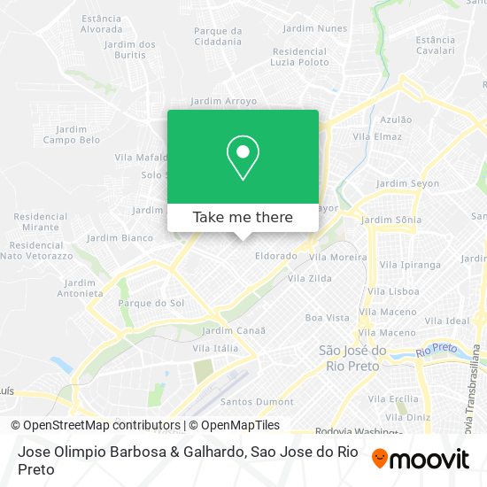 Jose Olimpio Barbosa & Galhardo map