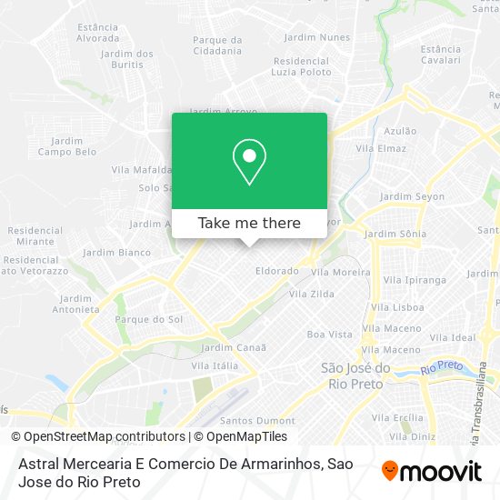 Astral Mercearia E Comercio De Armarinhos map