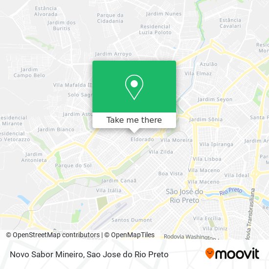 Mapa Novo Sabor Mineiro