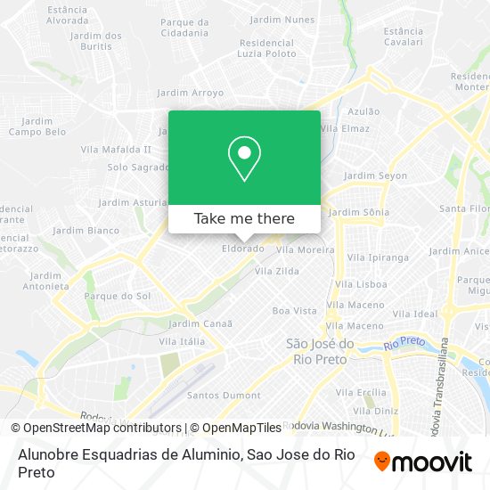 Alunobre Esquadrias de Aluminio map