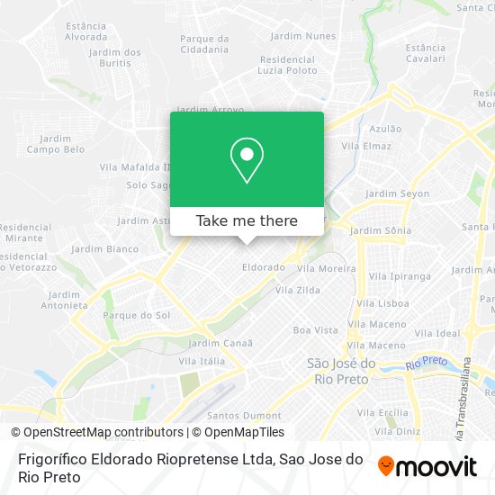 Frigorífico Eldorado Riopretense Ltda map