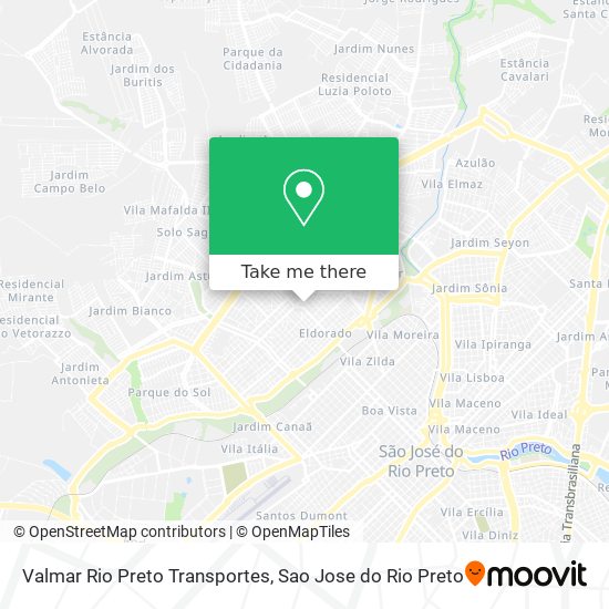 Valmar Rio Preto Transportes map