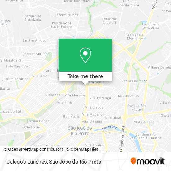 Galego's Lanches map