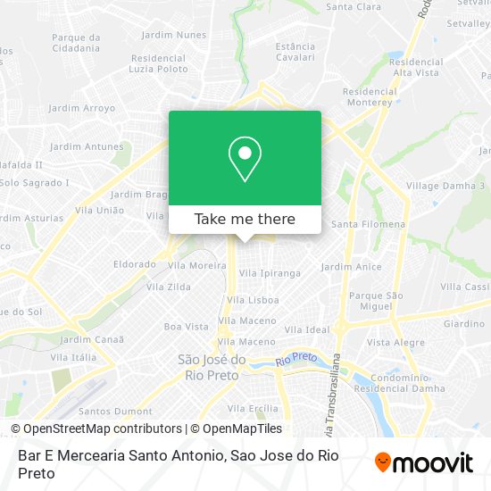 Bar E Mercearia Santo Antonio map