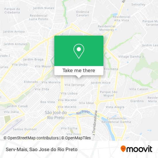 Serv-Mais map