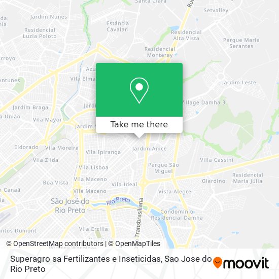 Superagro sa Fertilizantes e Inseticidas map