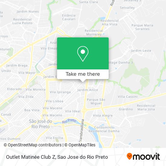 Outlet Matinée Club Z map