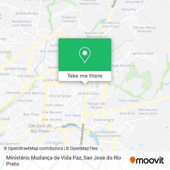 Ministério Mudança de Vida Paz map