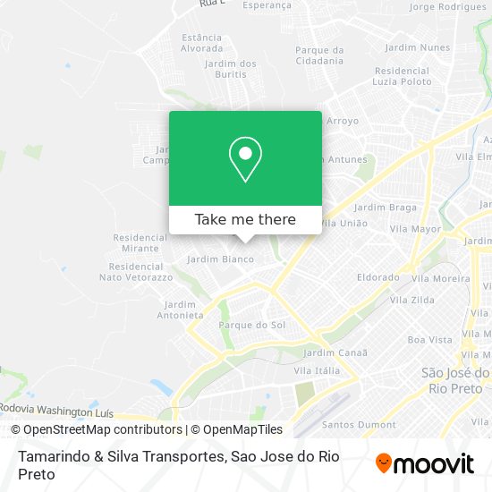 Tamarindo & Silva Transportes map