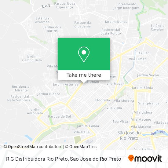R G Distribuidora Rio Preto map