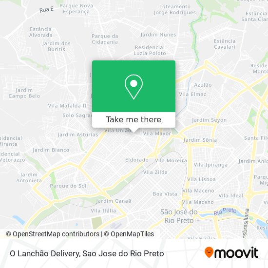 O Lanchão Delivery map
