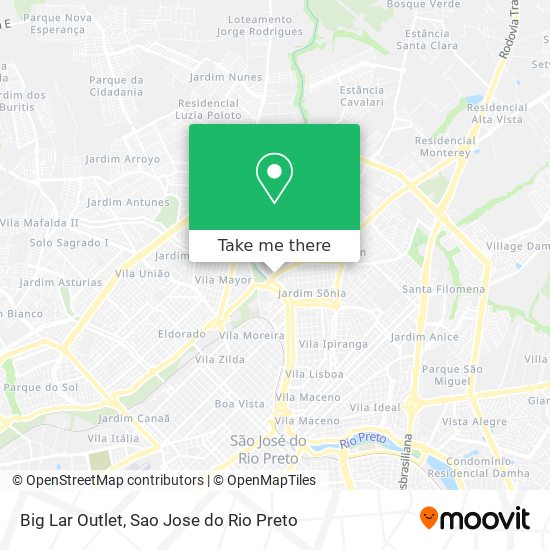 Big Lar Outlet map