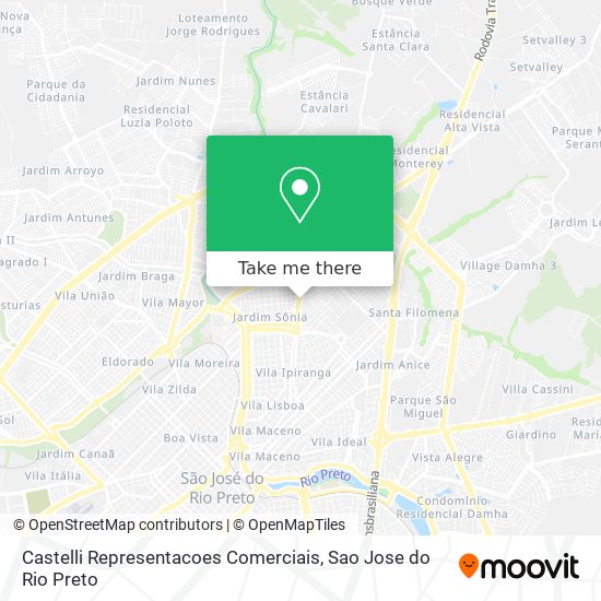 Castelli Representacoes Comerciais map