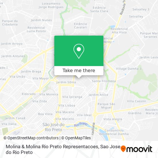 Molina & Molina Rio Preto Representacoes map