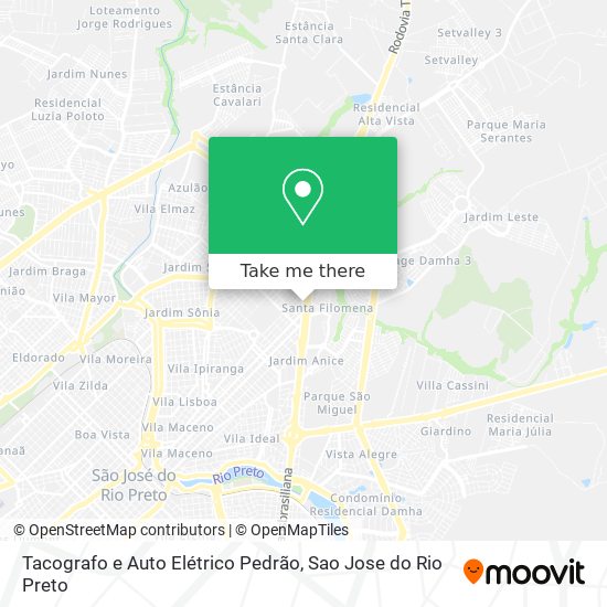 Tacografo e Auto Elétrico Pedrão map