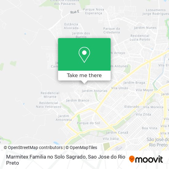 Mapa Marmitex Familia no Solo Sagrado