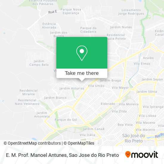 E. M. Prof. Manoel Antunes map