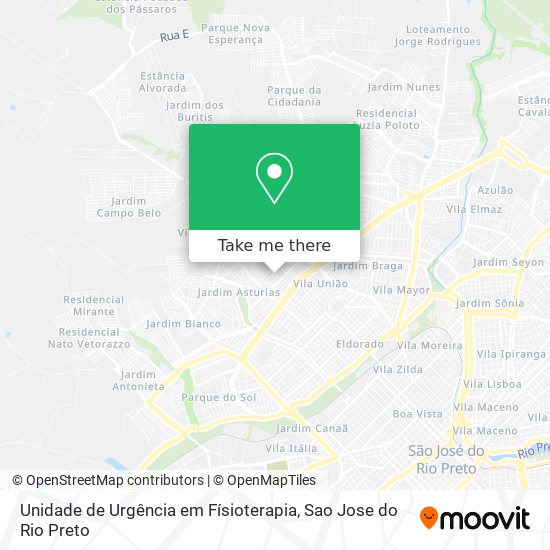 Unidade de Urgência em Físioterapia map