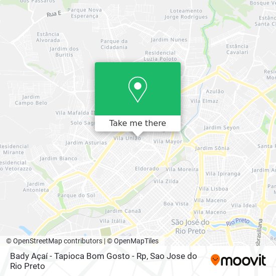 Bady Açaí - Tapioca Bom Gosto - Rp map