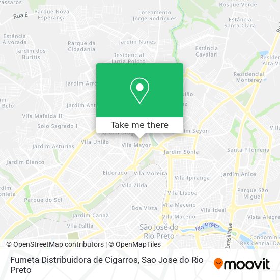 Fumeta Distribuidora de Cigarros map