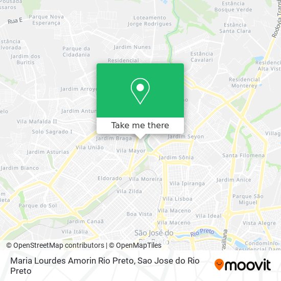Maria Lourdes Amorin Rio Preto map