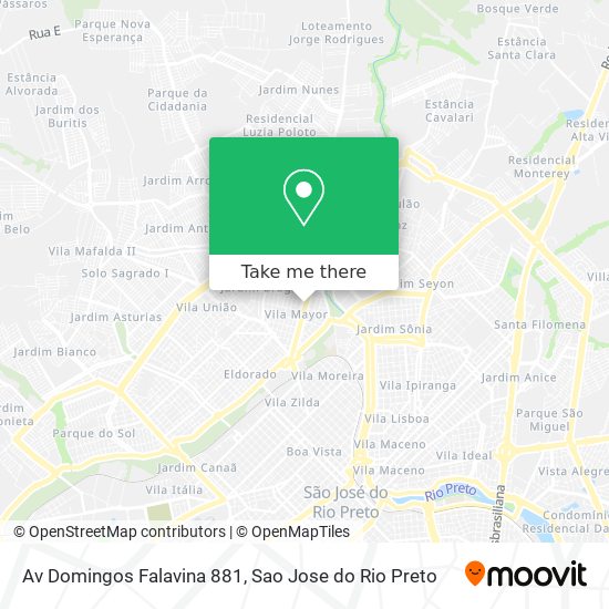 Av Domingos Falavina 881 map