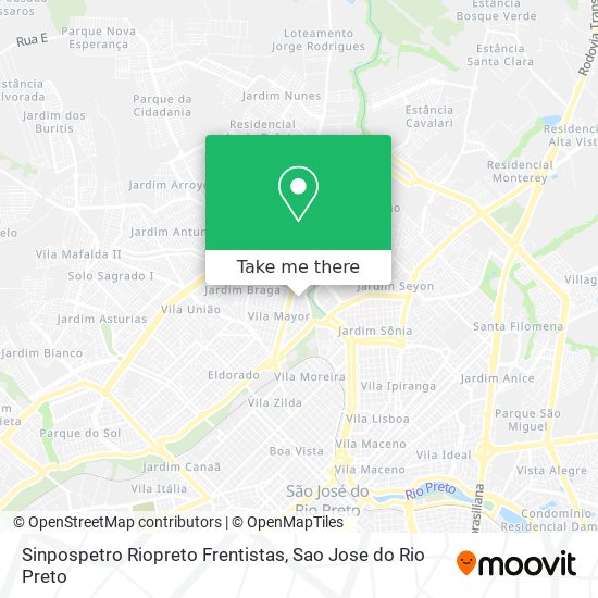 Sinpospetro Riopreto Frentistas map