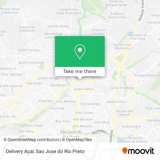 Delivery Açaí map