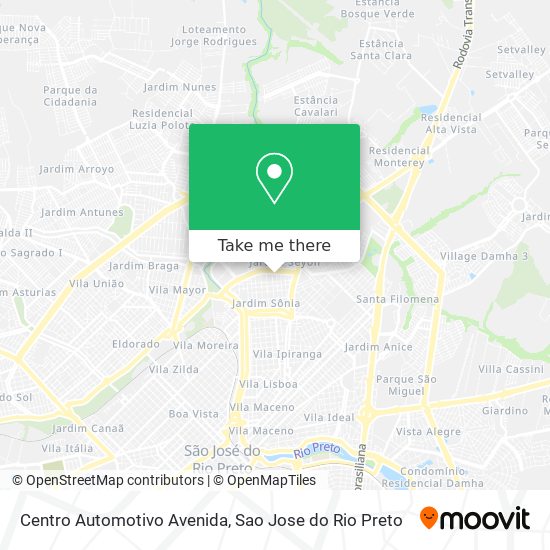 Centro Automotivo Avenida map