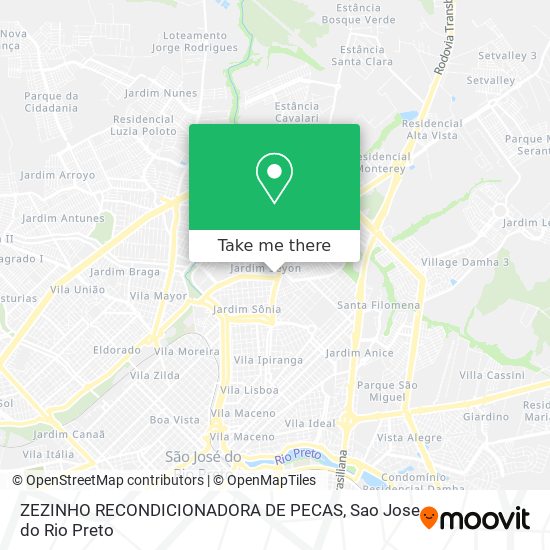 ZEZINHO RECONDICIONADORA DE PECAS map