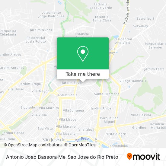 Antonio Joao Bassora-Me map