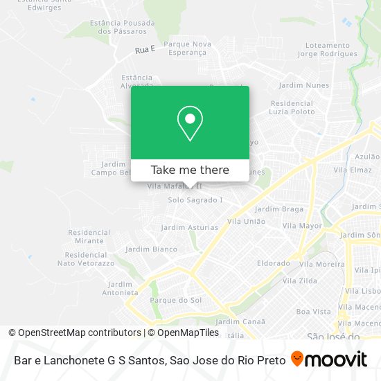 Bar e Lanchonete G S Santos map