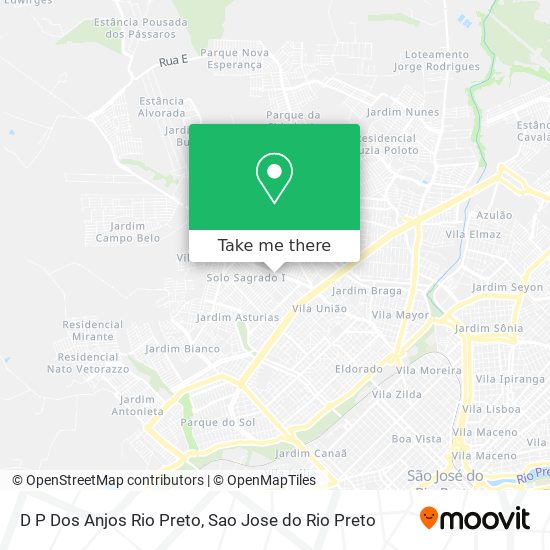 D P Dos Anjos Rio Preto map