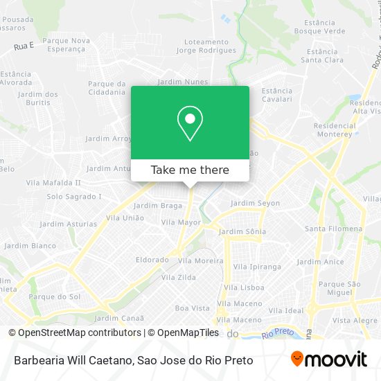 Barbearia Will Caetano map