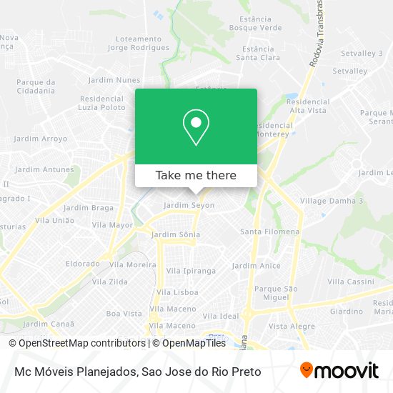 Mc Móveis Planejados map