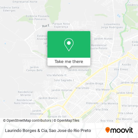 Laurindo Borges & Cia map