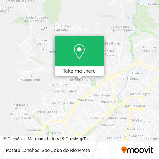 Pateta Lanches map