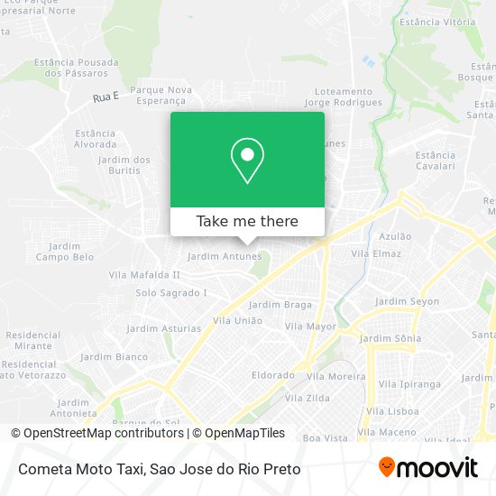 Cometa Moto Taxi map