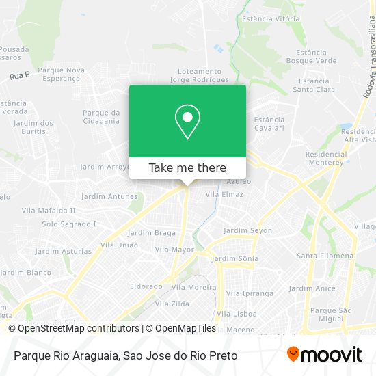 Parque Rio Araguaia map