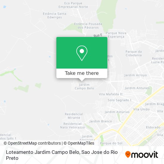 Loteamento Jardim Campo Belo map