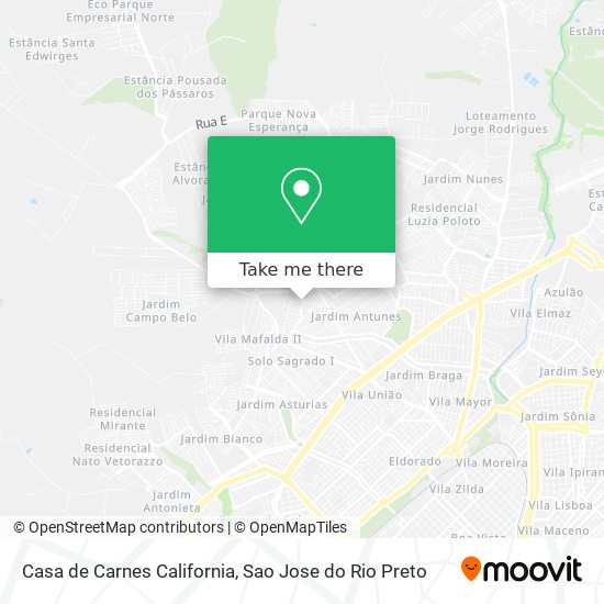 Casa de Carnes California map