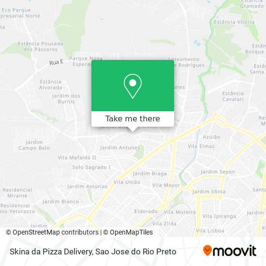 Skina da Pizza Delivery map