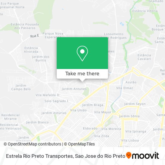 Estrela Rio Preto Transportes map