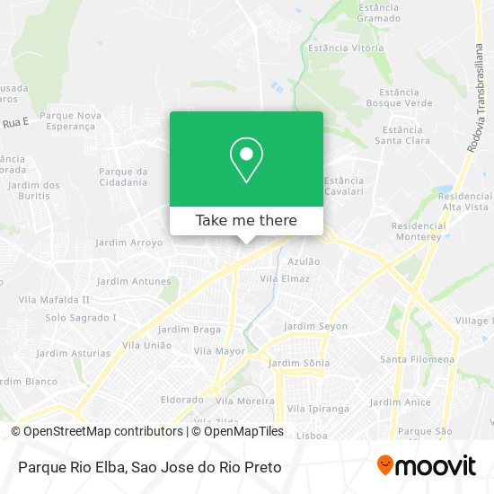 Parque Rio Elba map