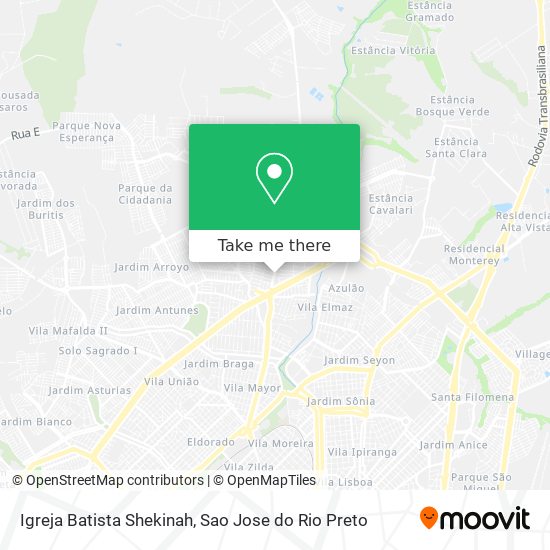 Igreja Batista Shekinah map