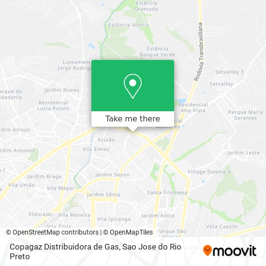 Copagaz Distribuidora de Gas map