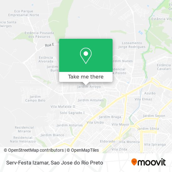 Serv-Festa Izamar map