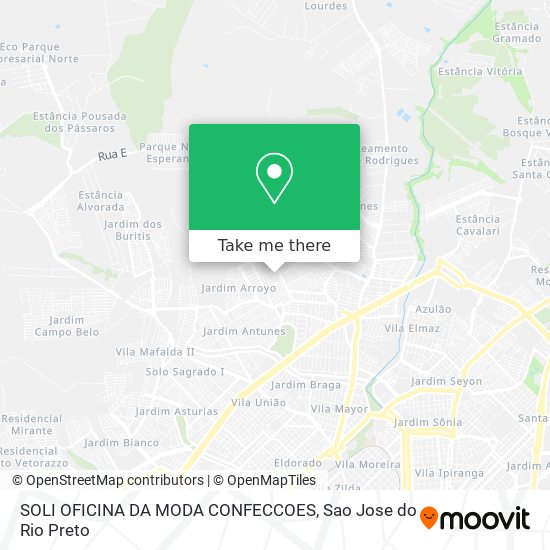 SOLI OFICINA DA MODA CONFECCOES map