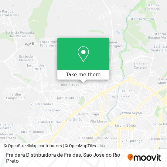 Fraldara Distribuidora de Fraldas map
