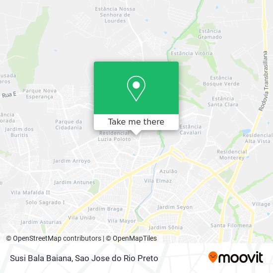 Susi Bala Baiana map